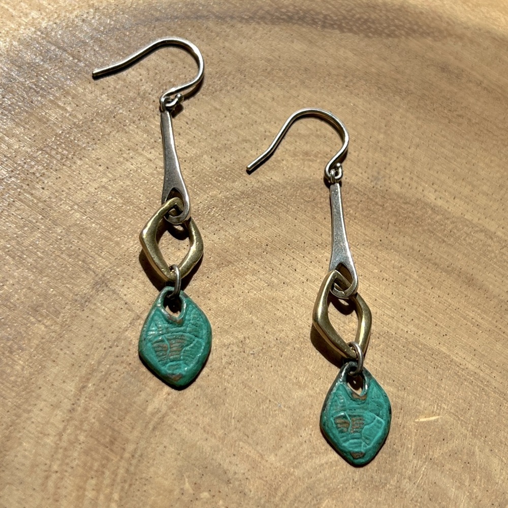 Silpada ‘Fresco’ Patina Green Earrings | 925 Silver